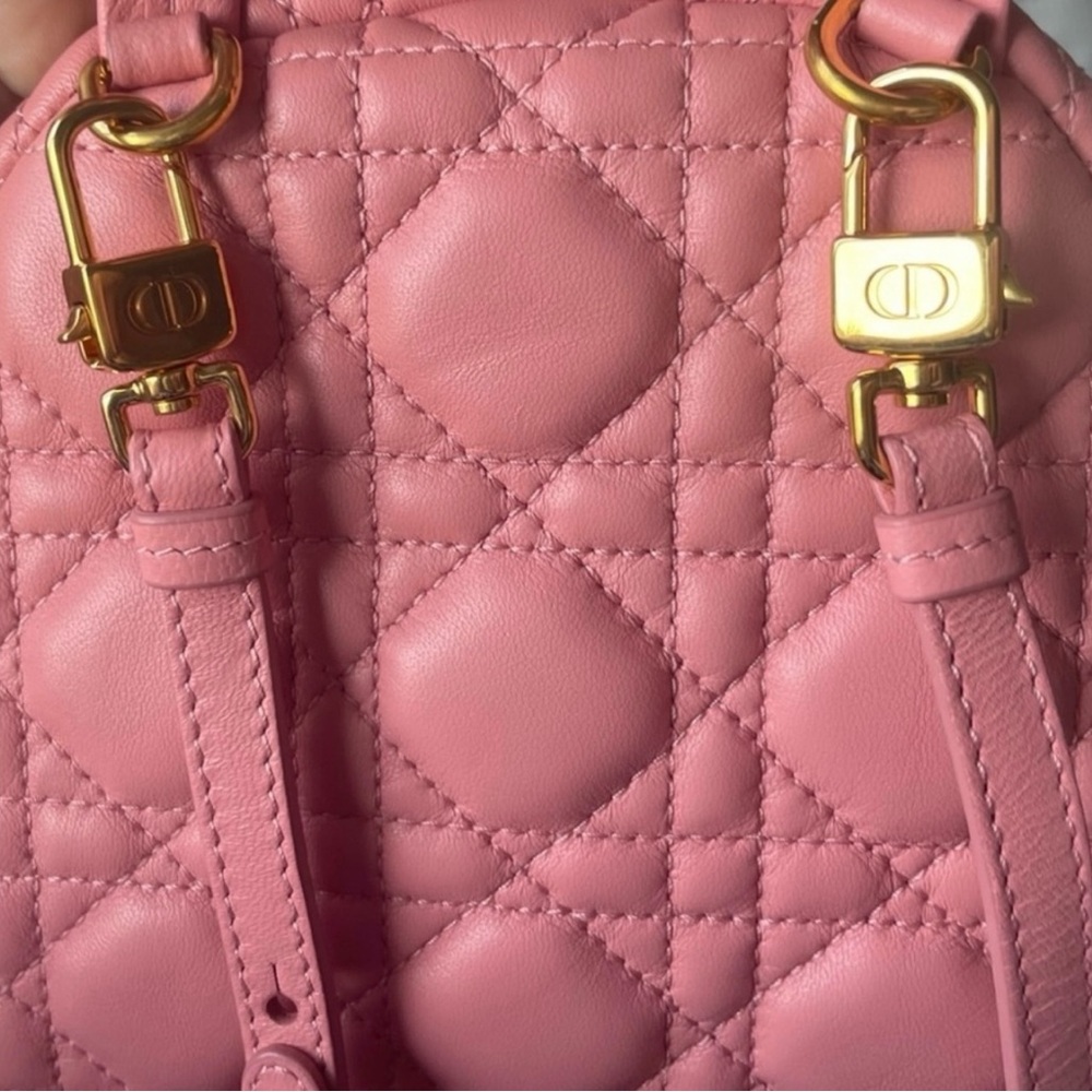 Christian Dior Dioramour Cannage Quilt Lambskin Mini Backpack - Picture 15 of 16